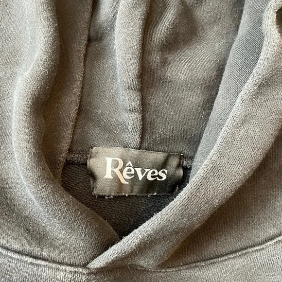 Reves Paris 1992 “Ville” Black Hoody Hidden Pockets Casual Hipster Size XL Comfy - Picture 10 of 10